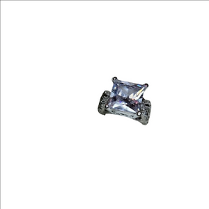 Sterling Silver Ring Cubic Zirconia Size 6